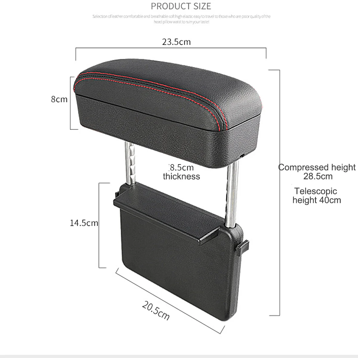5 цветов универсальный ящик для хранения в подлокотнике автомобиля регулируемая
