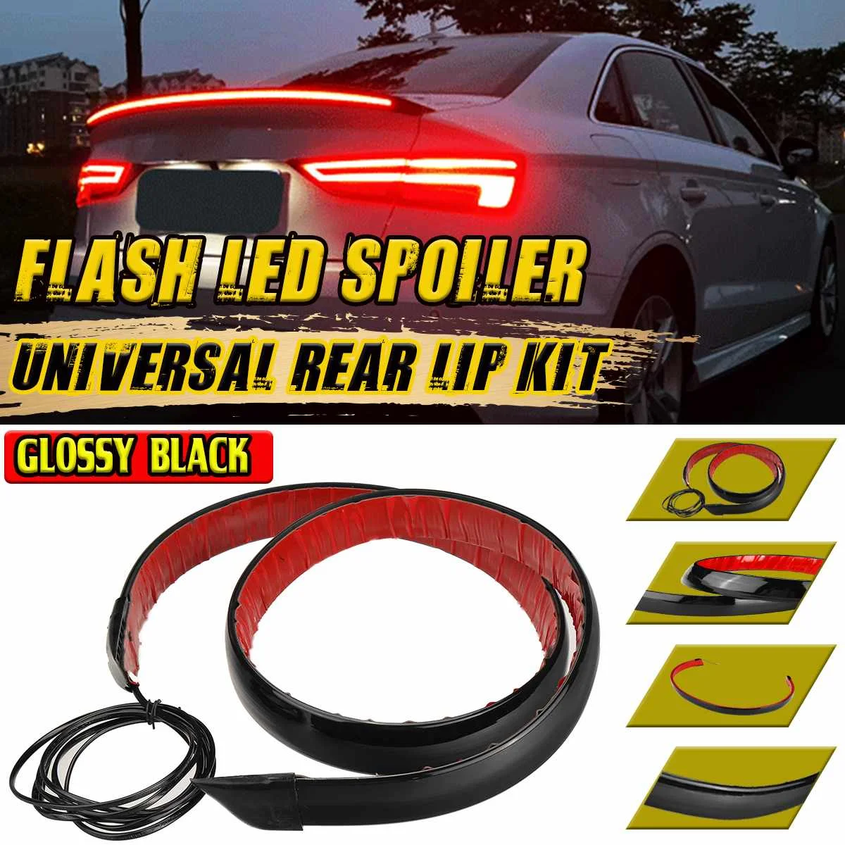 

Multifuntion светодиодный мигающий задний спойлер светильник багажника для AUDI A3 A4 A5 S3 S4 A6 A7 A8 спойлер крыло губа водительский стоп-сигнал полоса