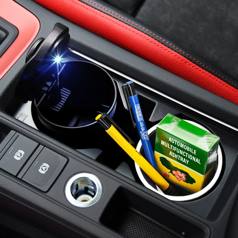 Автомобильная пепельница светодиодный светильник кой для сигарет сигар дыма