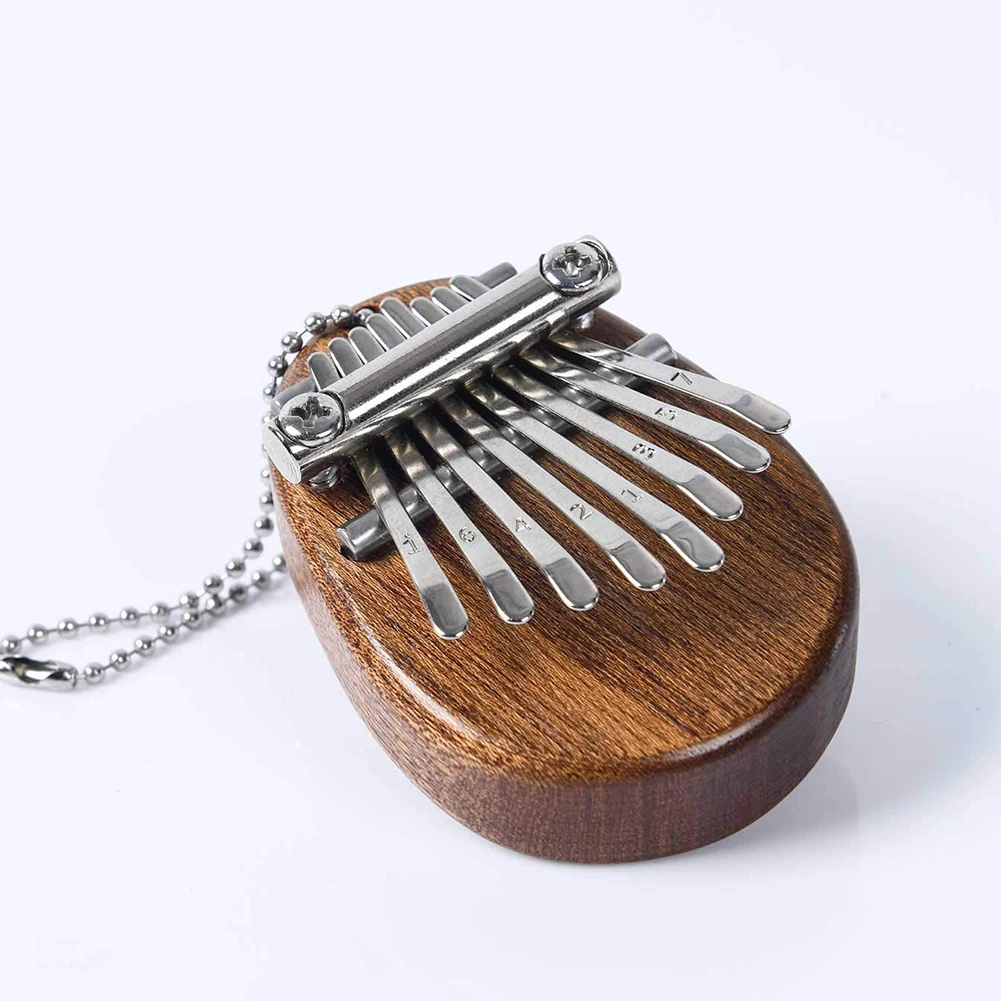 

8 Keys Kalimba Portable Thumb Piano Finger Percussion Mini Thumb Piano 8 Tone Cute Portable Musical Instrument Christmas Gift