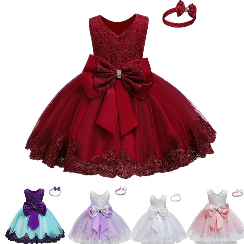 Детское платье Рождественская Одежда для девочек платье-пачка дня рождения 1-5