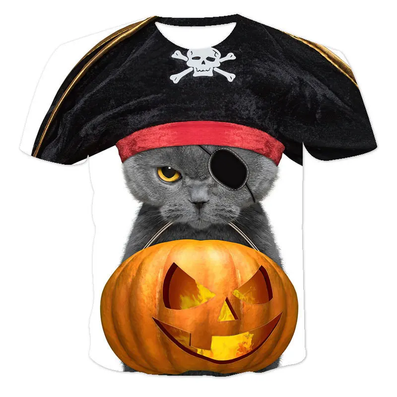 Хэллоуин 2021 на весну и лето Новое поступление для мальчиков девочек 3D узор