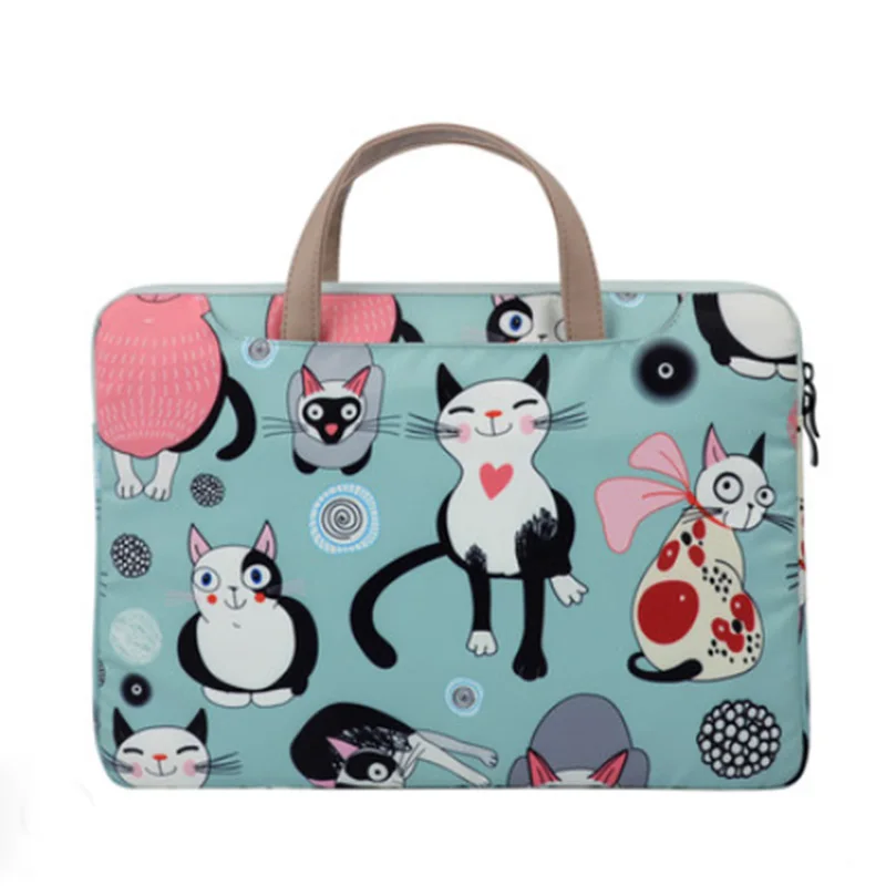 Симпатичная сумка для ноутбука с мультяшным рисунком кошки Macbook 12 13 15