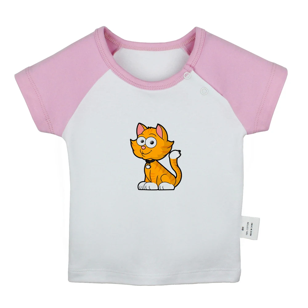 Забавные футболки для новорожденных с изображением сумасшедшего кота леди