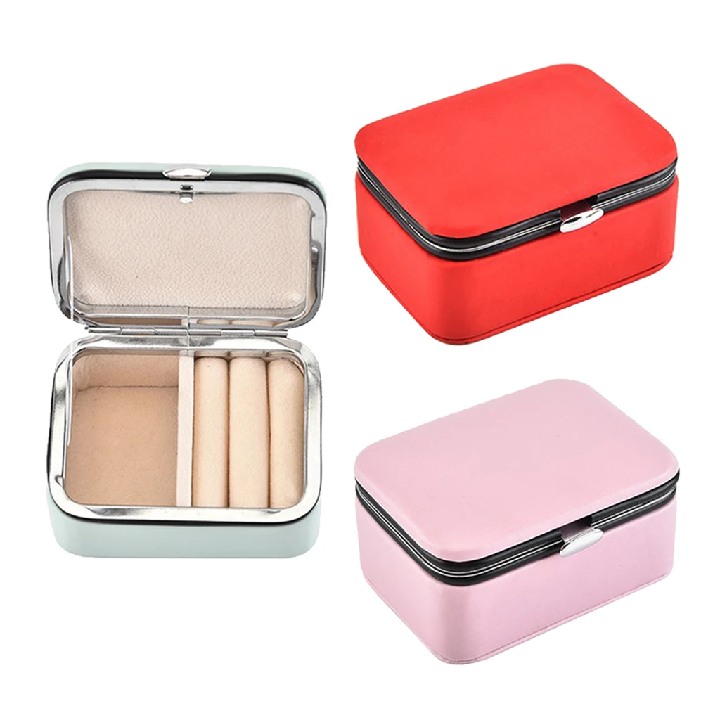 

PU Leather Jewelry Gift Box Pendant Trinket Storage Case Jewelry Accessories