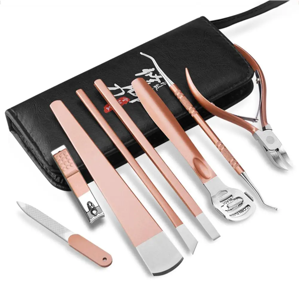 Nail Pedicure Set Stainless Steel Manicure Kit Care Tool For Dead Skin Callus Removal Nair Tools |