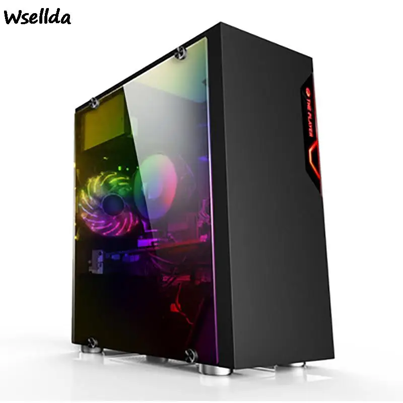 

Tantalum ATX Gaming Computer Case Fan Water-cooled Front I/O USB3 Tempered Full Side Penetration Pc Gamer Gamer Cabinet PC Case