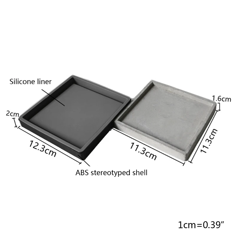 

Tray Epoxy Resin Mold Serving Plate Board Silicone Mould DIY Crafts Home Decorations Casting Tool