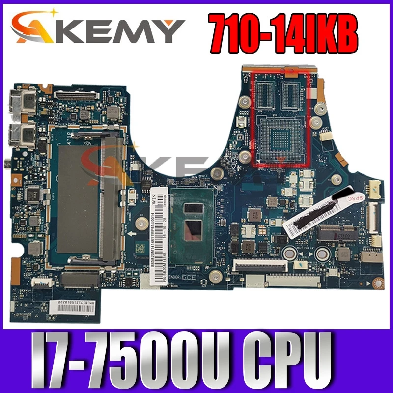 

Applicable to YOGA 710-14IKB notebook motherboard I7-7500U UMA FRU 5B20M14146 5B20M14148