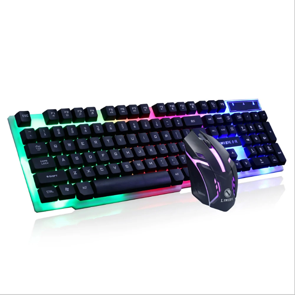 

Проводная клавиатура и мышь GTX300, Usb-компьютер, ноутбук, классная эргономичная клавиатура для дома и офиса