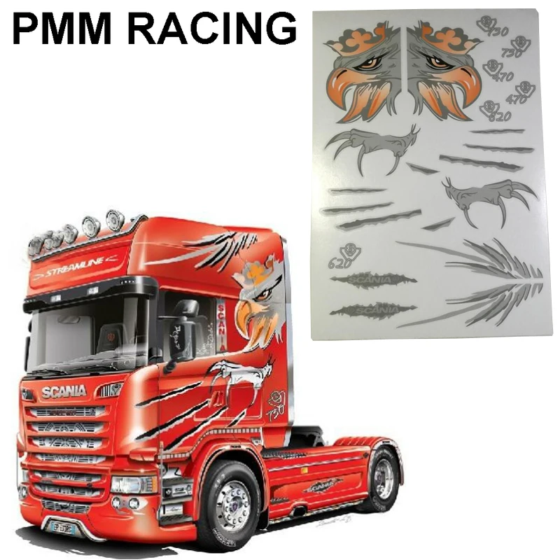 Полный набор наклеек на Радиоуправляемый автомобиль с боковой головой Орла для