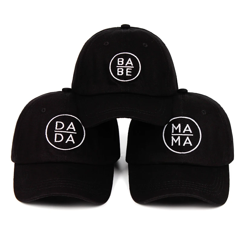 

Parent-child MAMA BABE Baseball Cap DADA Trucker Dad Hat Black Snapback Gorras Bone Mother Mom Life Hat Outdoor Leisure