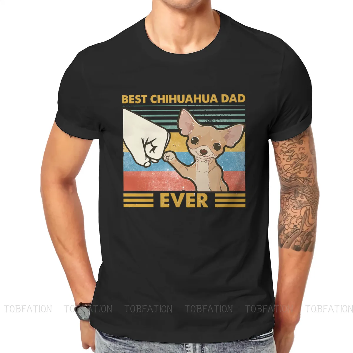 Футболка Best Dad Ever в стиле хип-хоп женская футболка для отдыха и досуга летняя