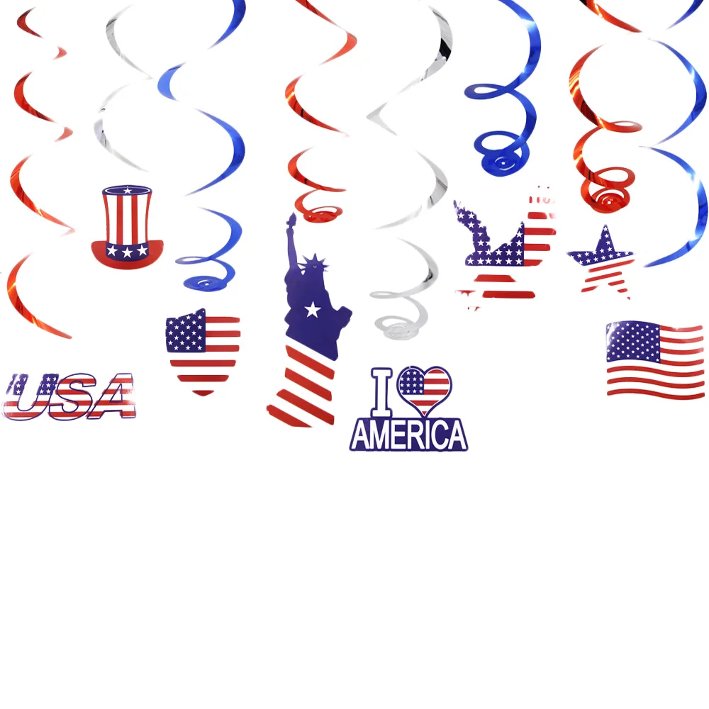 

Amawill американский День Независимости висячие украшения США Национальный день флаг бирка Национальный флаг украшения дома праздничный Деко...