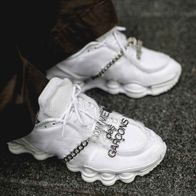 Лидер продаж модные женские кроссовки на платформе со шнуровкой и механической