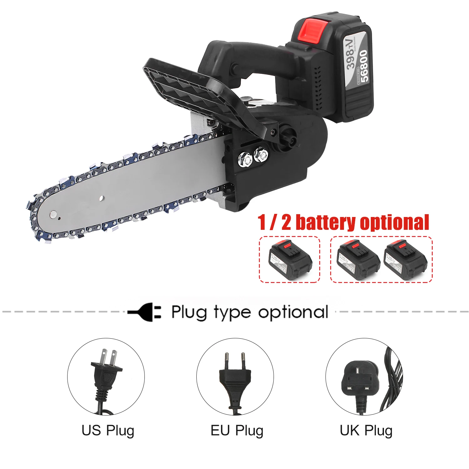 21 с бесщеточным двигателем беспроводные цепные пилы 2 Упаковка 4 Ач Батарея