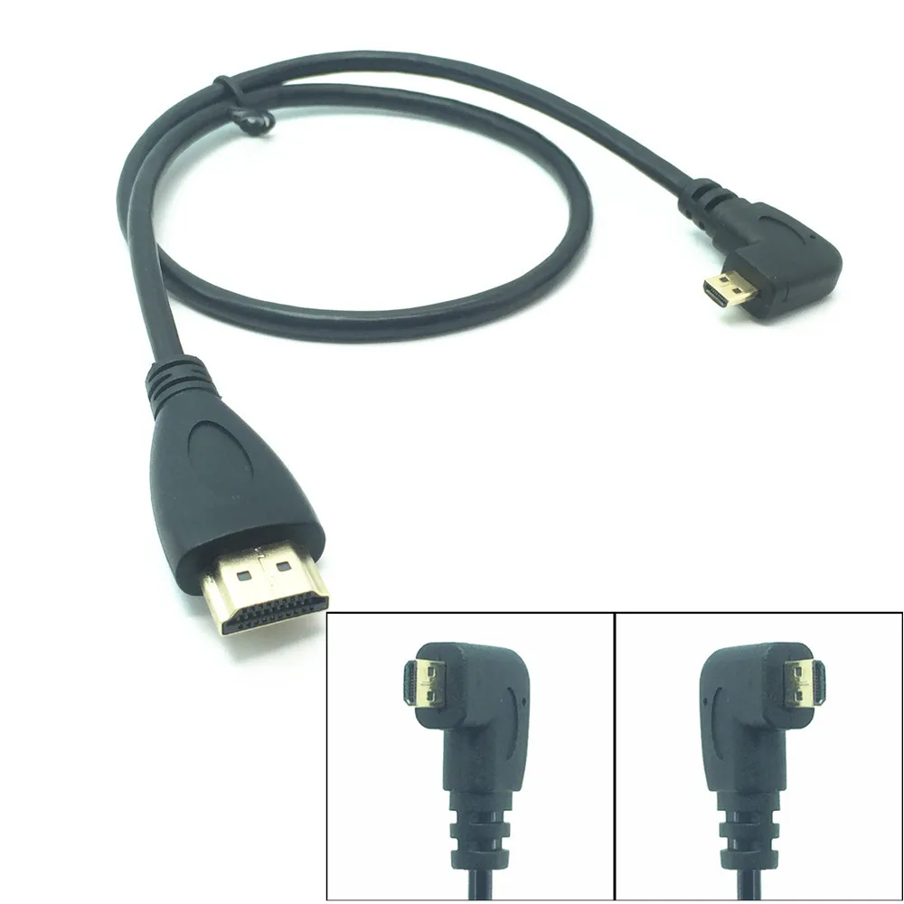

5FT HDTV Cable Male to Male HDTV Type A to D 90 Degree Left Right Angle Cable 1080p for PS3 XBOX 3D LCD 0.5M 1.5M