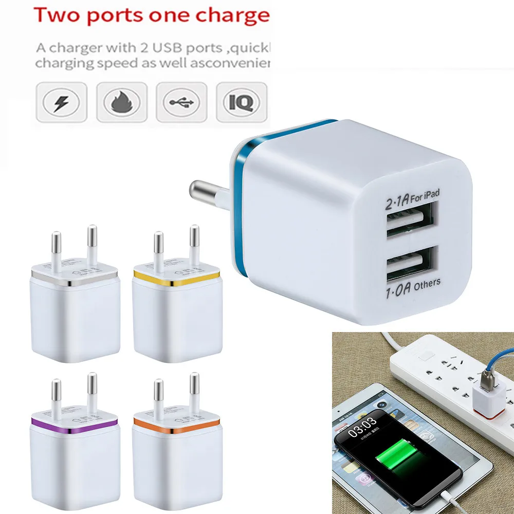 Зарядное устройство с двумя USB-портами 5 В/2 А | Мобильные телефоны и аксессуары