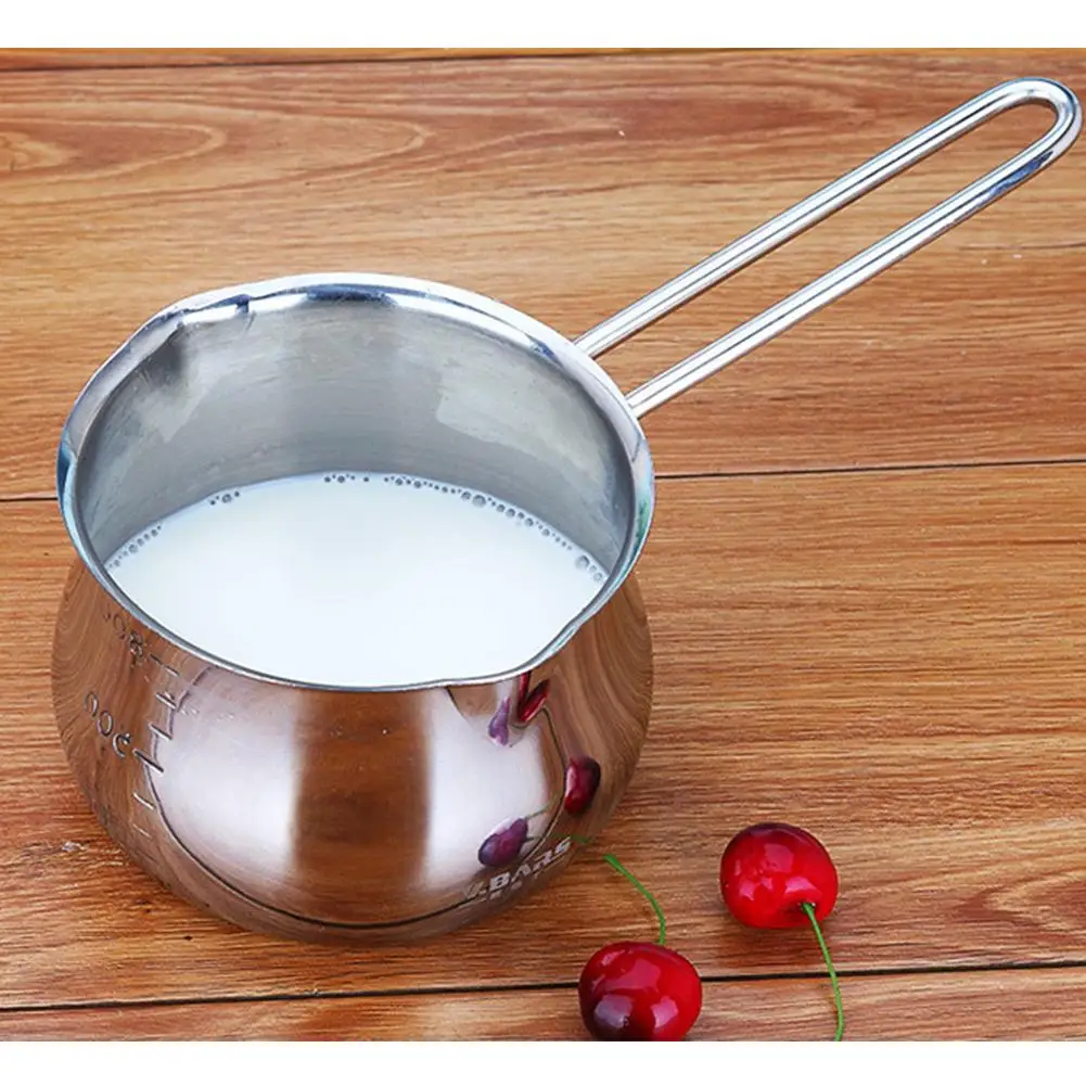 Кастрюля из нержавеющей стали для подогрева молока без крышки инструмент таяния