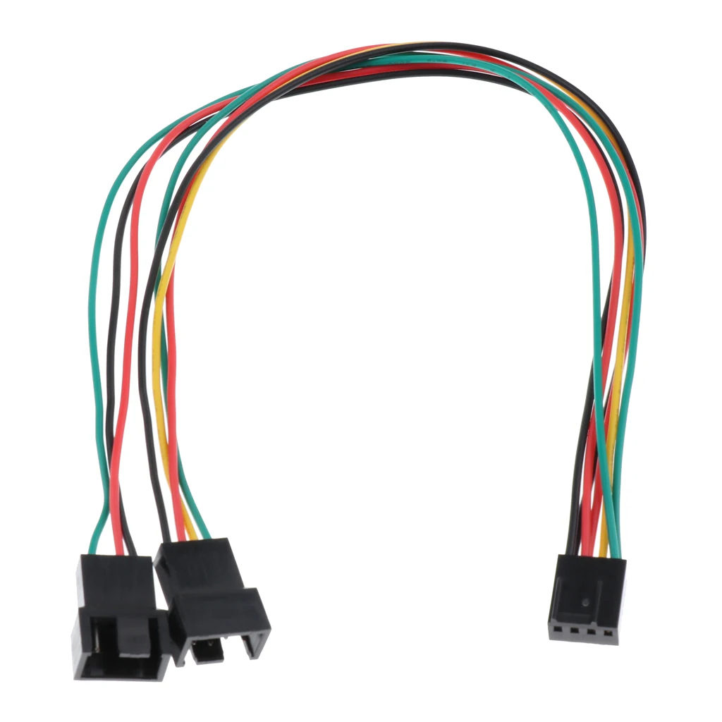 4 контактный 1 2 ходовой разъем PWM вентилятор питания Y сплиттер удлинитель кабель