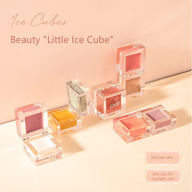 5 цветов кубик льда 2 цвета в 1 высокоглянцевые Румяна все-в-одном многоцелевые