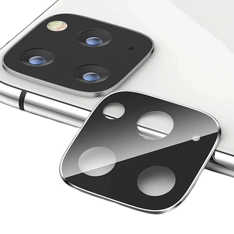 Полное покрытие объектива камеры защитное металлическое кольцо закаленное