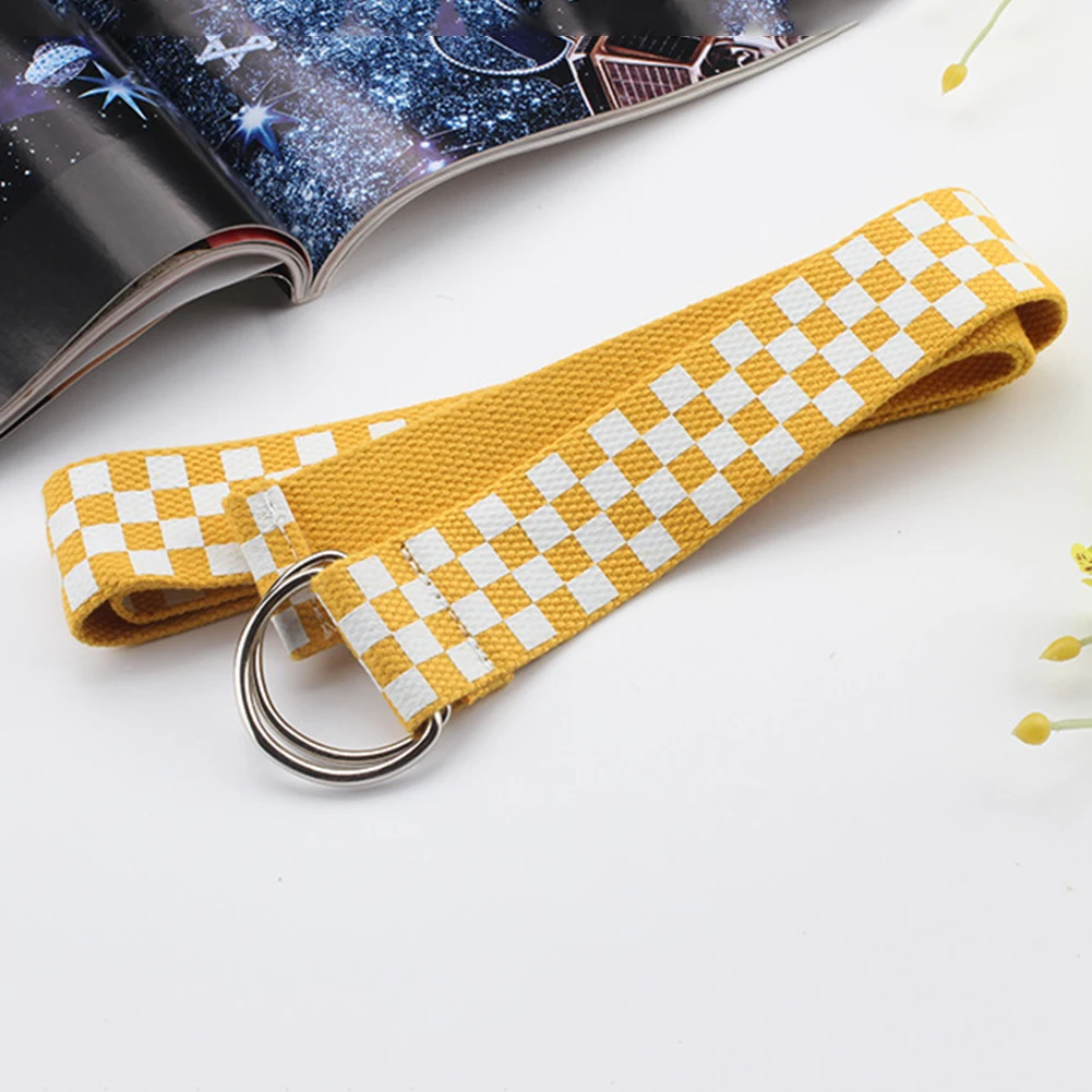 1 шт. нейлоновый ремень для женщин ученический в шахматную клетку повседневный