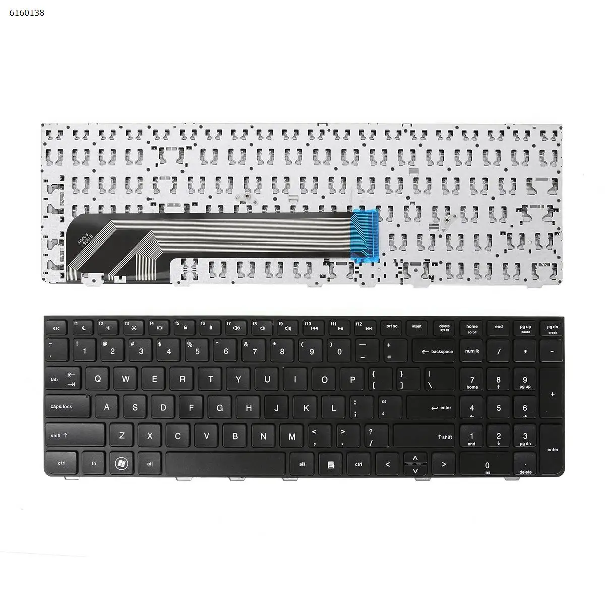 

US New Replacement Keyboard for HP Probook 4535S 4530S 4730S 4735S Laptop Black with Frame