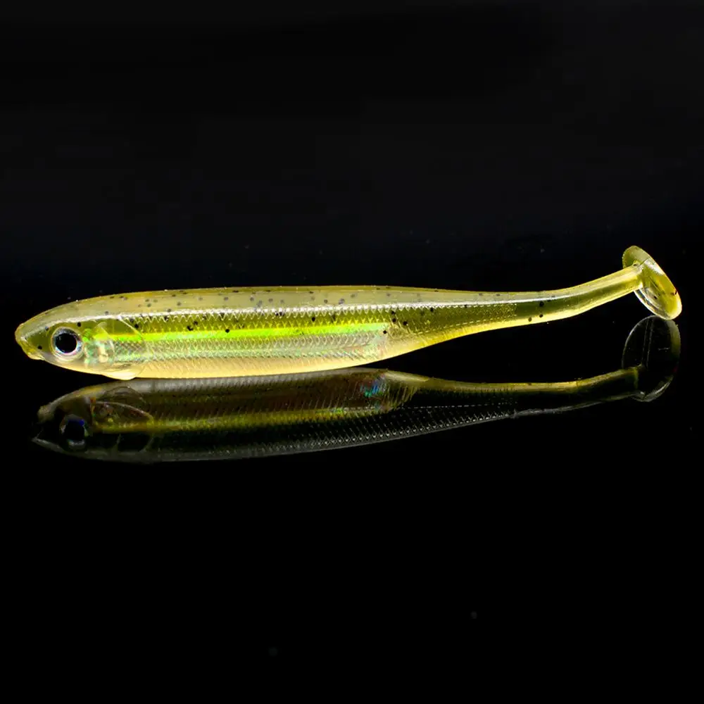 Мягкая рыболовная приманка FOVONON 4 шт./лот искусственная Seabass силиконовый червь Шад
