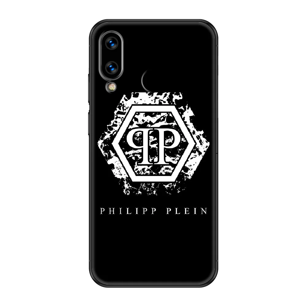 

luxury Brand qp Phone case For Huawei Honor 6 7 8 9 10 10i 20 A C X Lite Pro Play black painting prime 3D bumper art cell cover