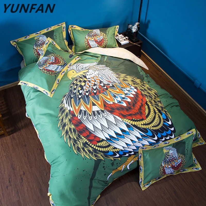 

Owl Bedding Set Colourful Animal Duvet Cover Quilt Cover Pillow Cases Twin Full Queen King UK Double Size 3D Cartoon Bed Cover