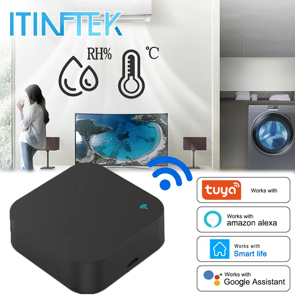Умный пульт дистанционного управления с Wi-Fi и ИК-датчиком температуры и влажности