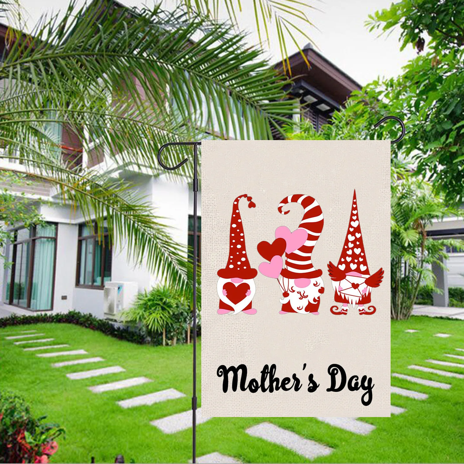 Садовый флаг на день матери безлицевая кукла уличное украшение для дороги сада