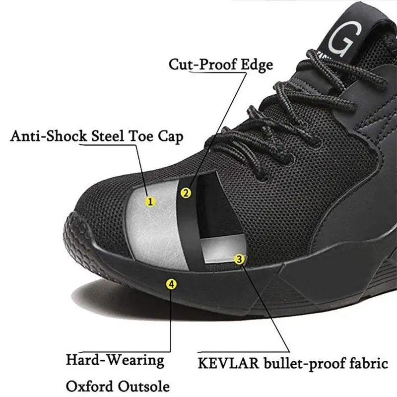 

Men's Black Knitted Soft, Breathable, Non-slip, Wear-resistant, Comfortable and Fashionable Casual Travel Work Sneakers 8KH068