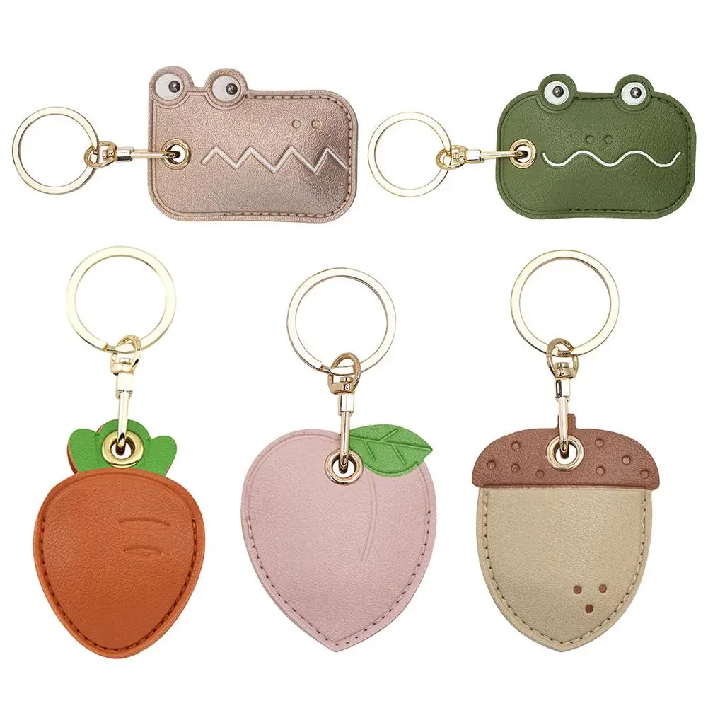 

Leather Keychain Key Ring Doorlock Access Control Tags Keyfob Tokey Tag Cartoon Card Case Keychain Access Card Bag Key Tag Ring