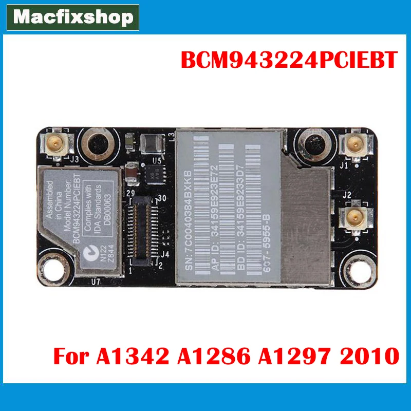 Оригинальная Беспроводная Bluetooth карта BCM943224PCIEBT для MacBook Pro A1342 A1286 A1297 MC371 MC372 MC373 2010