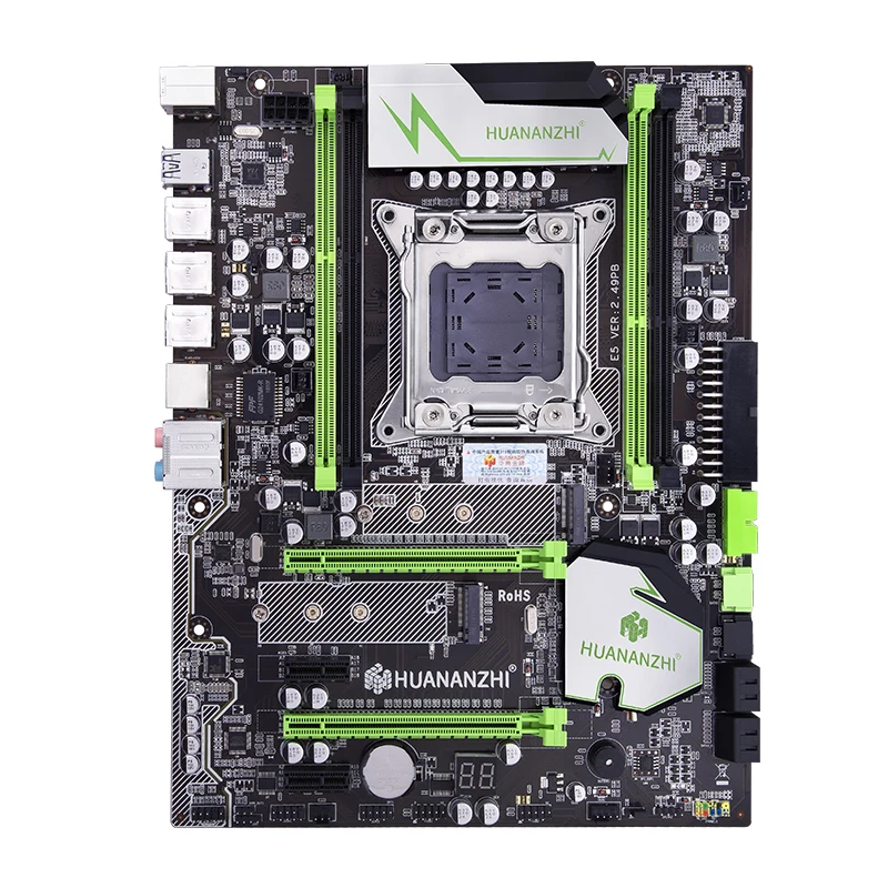 Материнская плата HUANANZHI X79 golden V2.49 LGA2011 ATX USB 3.0 SATA3 PCI E NVME M.2 SSD поддержка REG ECC памяти и
