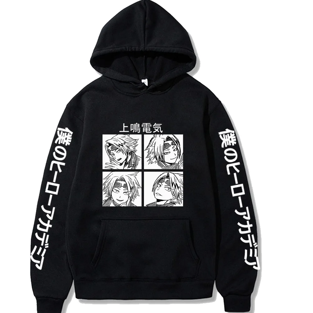 

Женские толстовки Denki Kaminari, спортивный костюм, спортивный свитшот, японский Повседневный свободный худи с надписью «Моя геройская Академия...