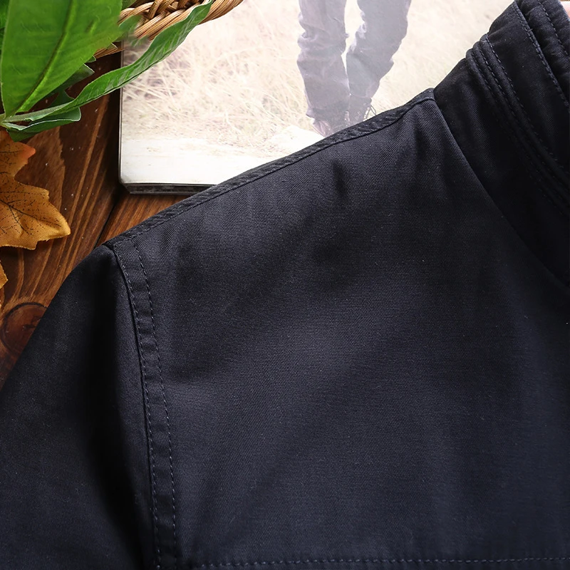 

Spring Autumn New Military Jacket Men Double-wear High Quality Casual 100% Cotton Cargo Mens Jacket and Coats Chaquetas Hombre