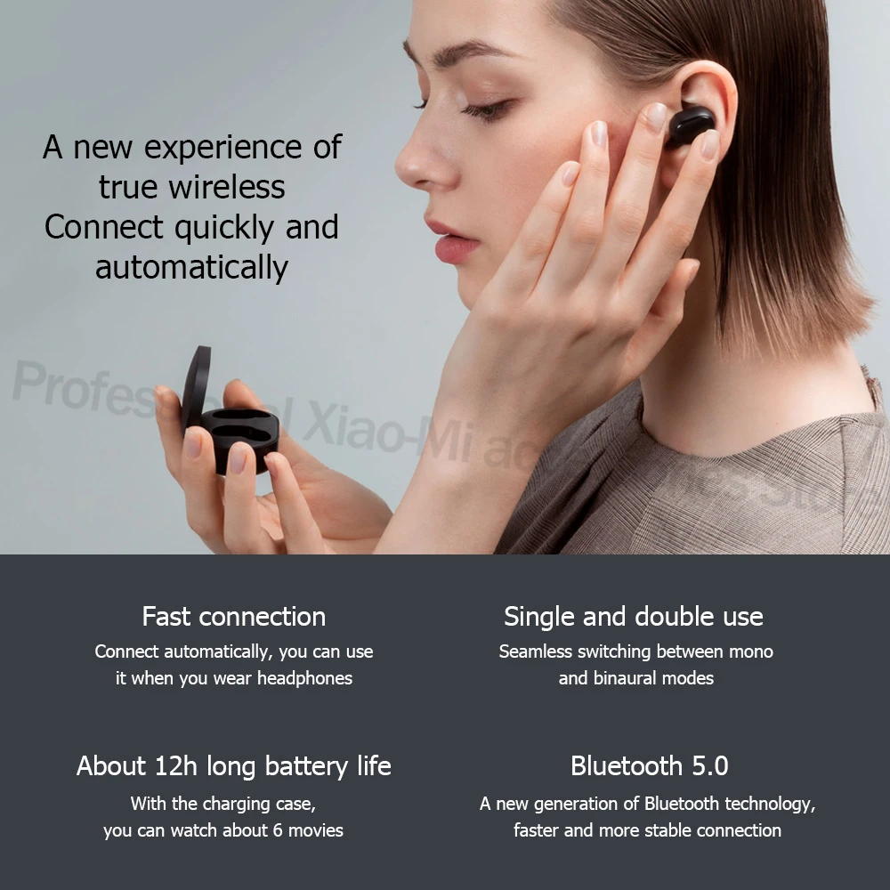 В наличии Xiaomi Redmi AirDots S левый = Правый режим низкого задержки Mi 2 TWS Bluetooth 5 Наушники