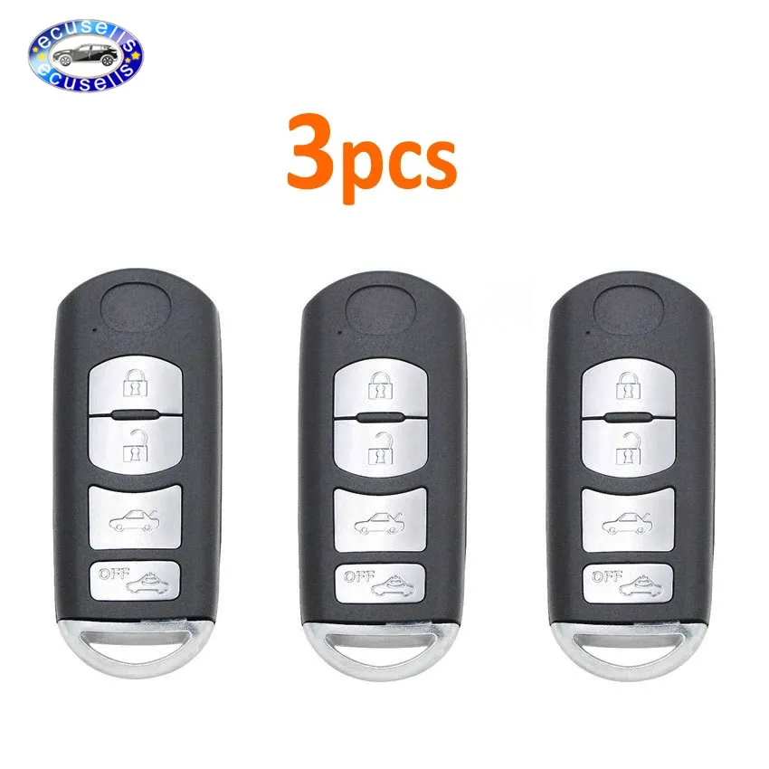 3 шт./лот новый 4 кнопочный пульт дистанционного управления сменный Корпус Ключа