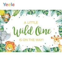 yeele jungle safari party photography backdrops tropical green grass palms tree photo backgrounds baby shower photocall props