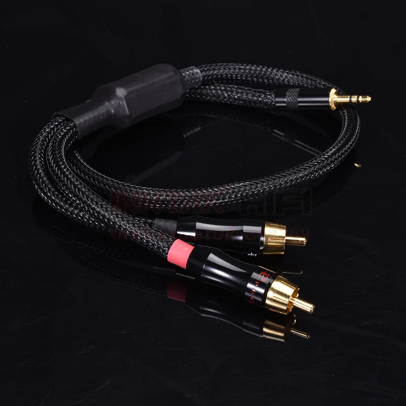 Аудиокабель HIFI 4N-OFC 3 5 мм на 2 RCA/0 м 1 | Электроника