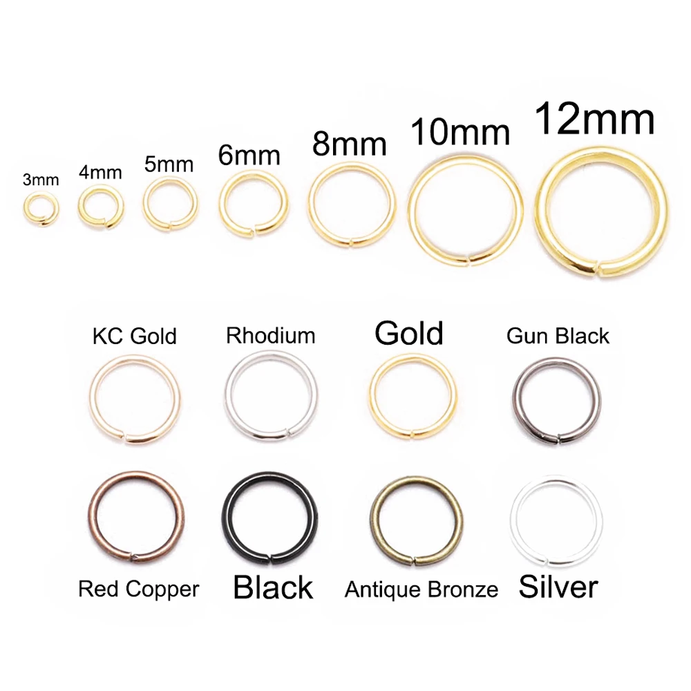 Соединительные кольца для бижутерии серебристые раздельные коннекторы поделок