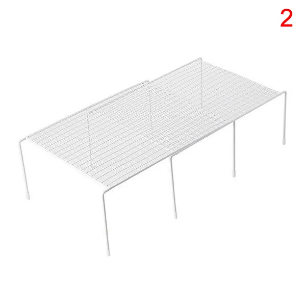 

Cabinet Shelf Organizers Stackable Expandable Set of 2 Metal Kitchen Counter Metal Shelves KSI999