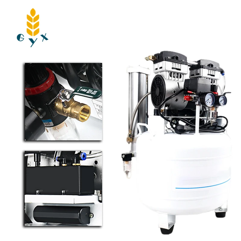 Бесшумный воздушный компрессор/маленький компрессор 220 В/безмасляный насос JYK35