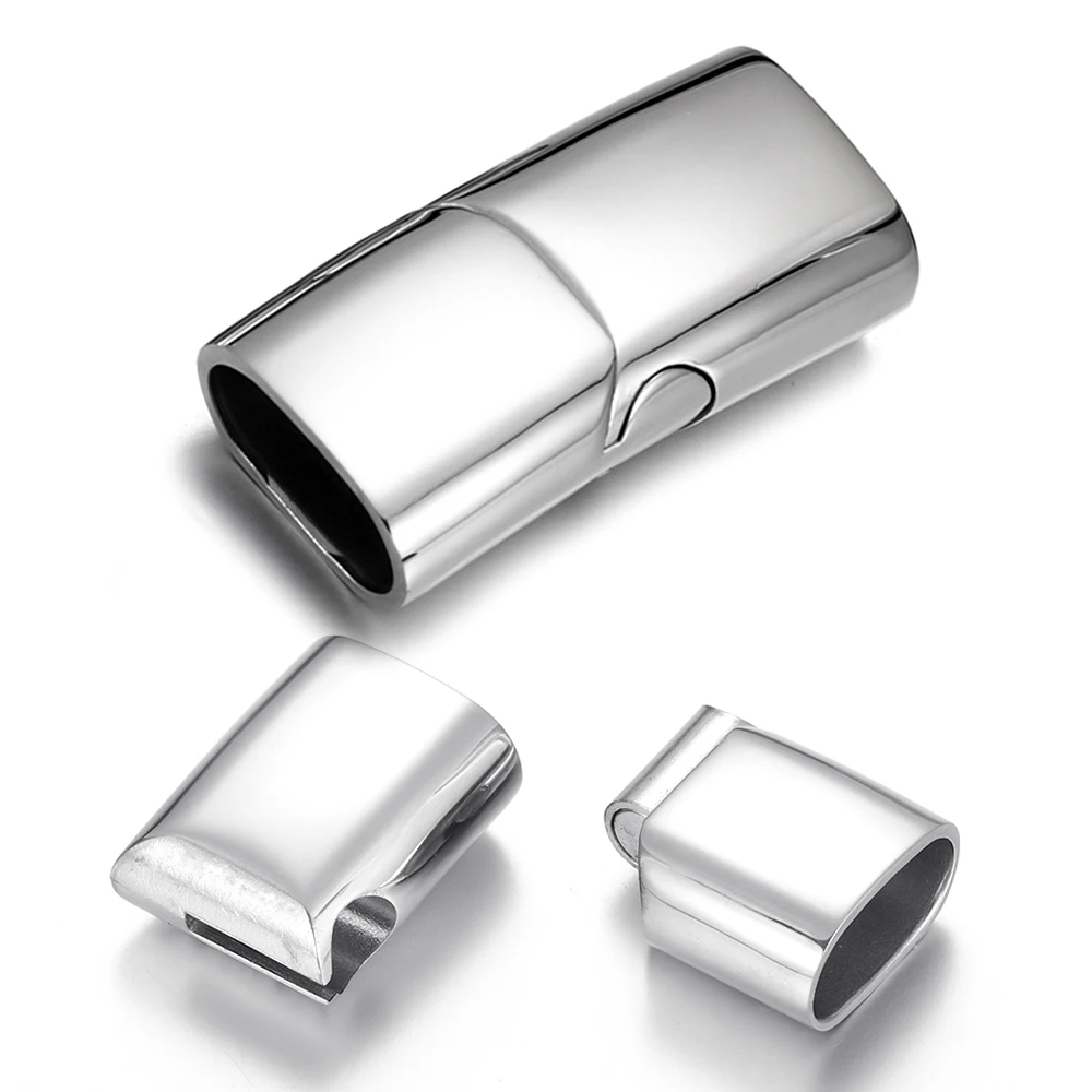 

Stainless Steel Magnetic Clasp Mirror Polished Fastener for Bracelet DIY Jewelry Making Closure Magnet Buckle Findings