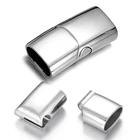 Магнитная застежка из нержавеющей стали, зеркальная полированная застежка для браслета, фурнитура для изготовления ювелирных изделий своими руками