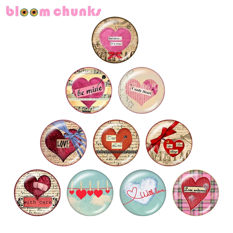 

love 10pcs mixed 12mm/18mm/20mm/25mm Round photo glass cabochon demo flat back Making findings S4653