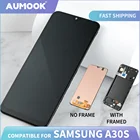 6,4 дюймов ЖК-дисплей для Samsung A30s A307 дисплея Премиум-качество сенсорный экран с рамкой, дигитайзер, для сборки, запасные части для SM-A307F